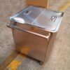 11 Stainless Steel Rice Storage Bin Trolley with Wheels