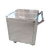 Stainless Steel Rice Storage Bin Trolley with Wheels