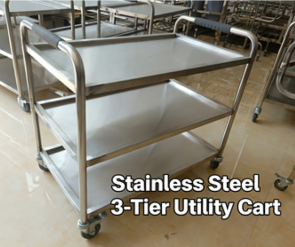 三层餐车 3-Tier Stainless Steel Utility Cart