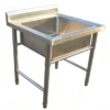 Single bowl stainless steel sink