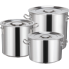Commercial Stainless Steel Bucket with Lid for Restaurant
