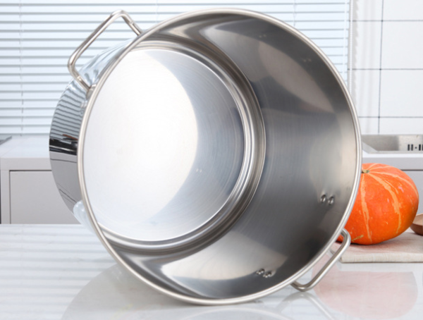 Commercial Stainless Steel Bucket with Lid for Restaurant