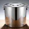Commercial Stainless Steel Bucket with Lid for Restaurant