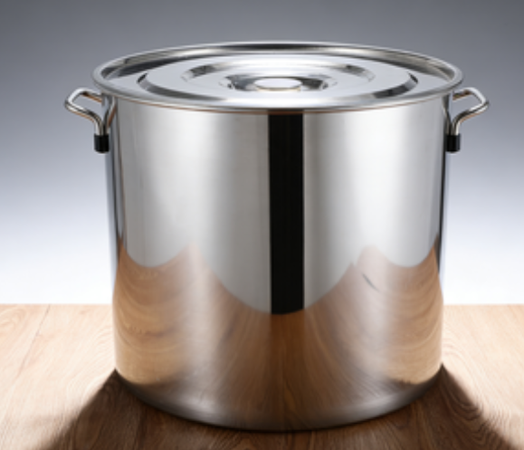 Commercial Stainless Steel Bucket with Lid for Restaurant